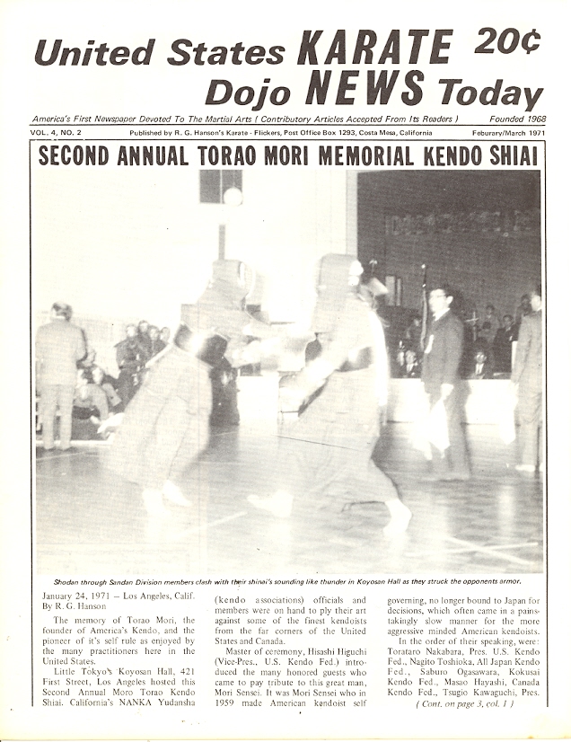 02/71 United States Karate Dojo News Today Newspaper